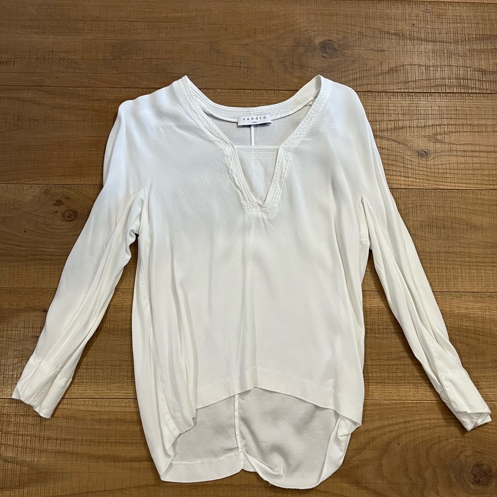 Sandro white top